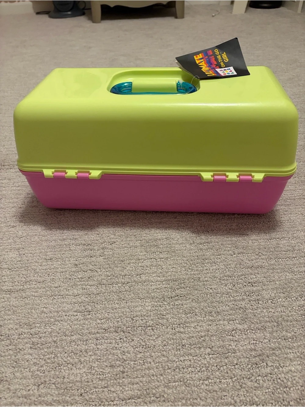 Caboodle XL Ultimate On-The-Go-Girl Lime Green and Pink